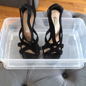 DVF Black Heels